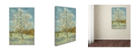 Trademark Global Van Gogh 'The Pink Peach Tree' Canvas Art - 47" x 30" x 2"